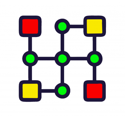 icon showing connections in a network